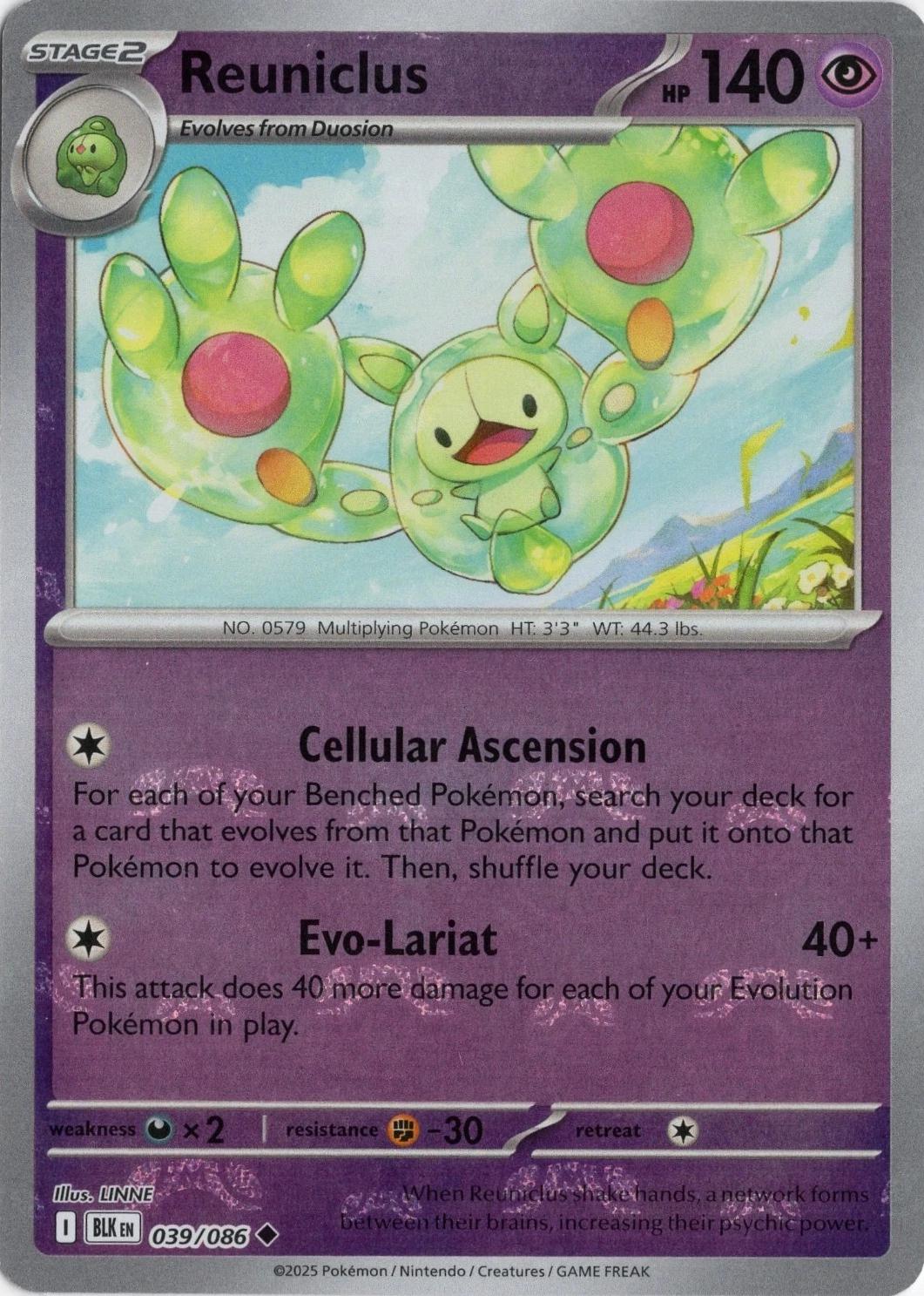 Black Bolt Reuniclus [Master-Ball] Pokémon card